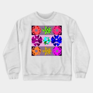 Multicolored Cubism Crewneck Sweatshirt